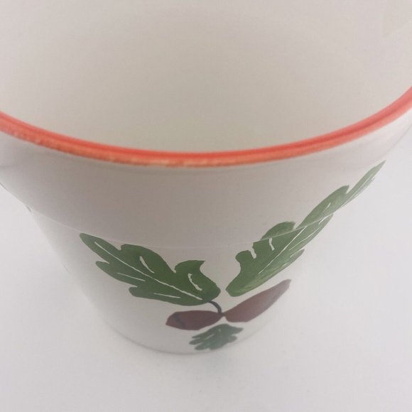 Hand Painted Floral Leaves‎ Ceramic Flower Pot Made in Portugal 823/18 - Picture 7 of 7